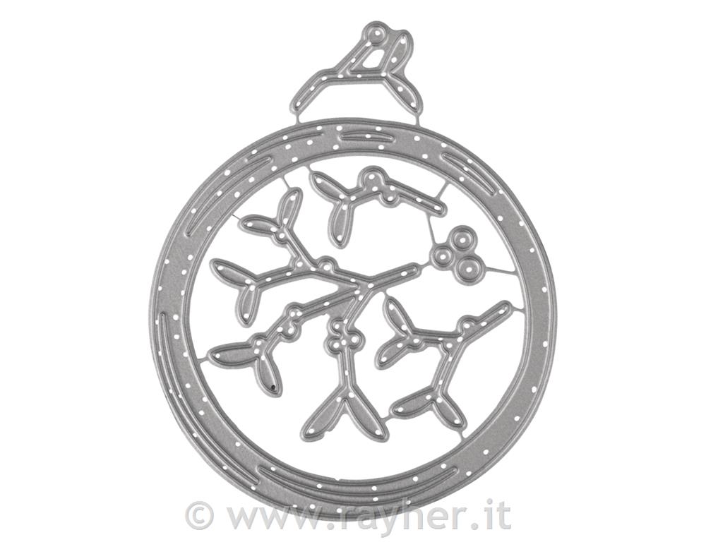 Fustella - Ghirlanda di vischio bianco