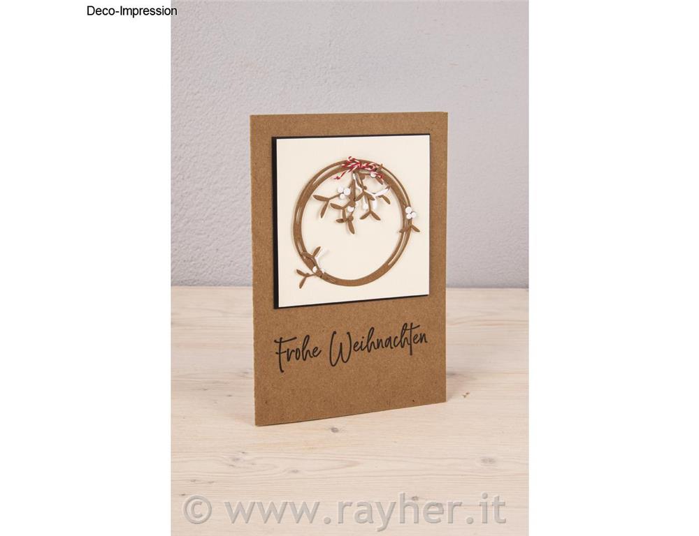 Fustella - Ghirlanda di vischio bianco