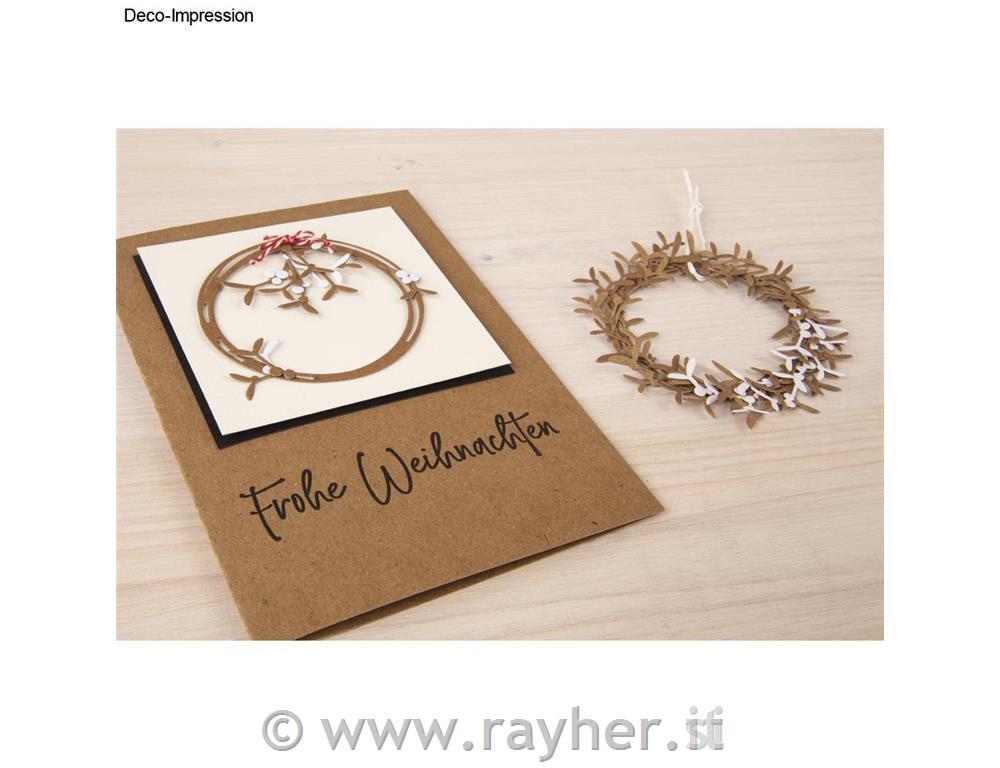 Fustella - Ghirlanda di vischio bianco