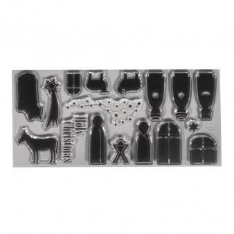 Clear Stamps - Crib97x205mm, 17 motifs, tab-bag 1sheet