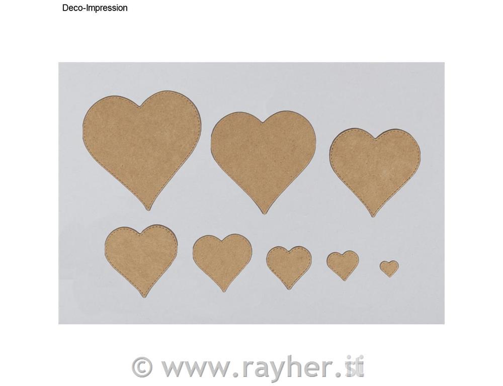 Fustella Cuori, 8pz