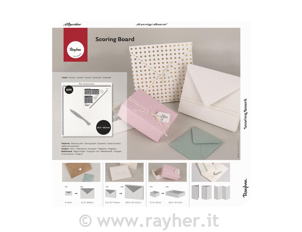 Plošča z utori Scoring Board, 30,5x30,5 cm