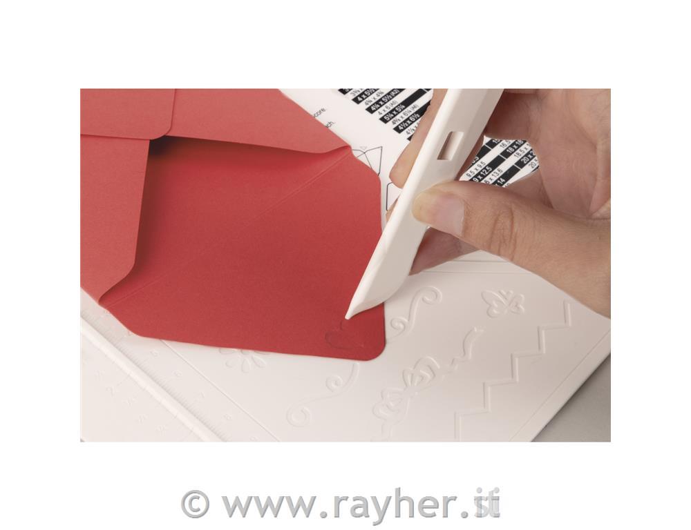 Mini scoring board, multi-purpose, 18x14cm, corner punch+bone folder