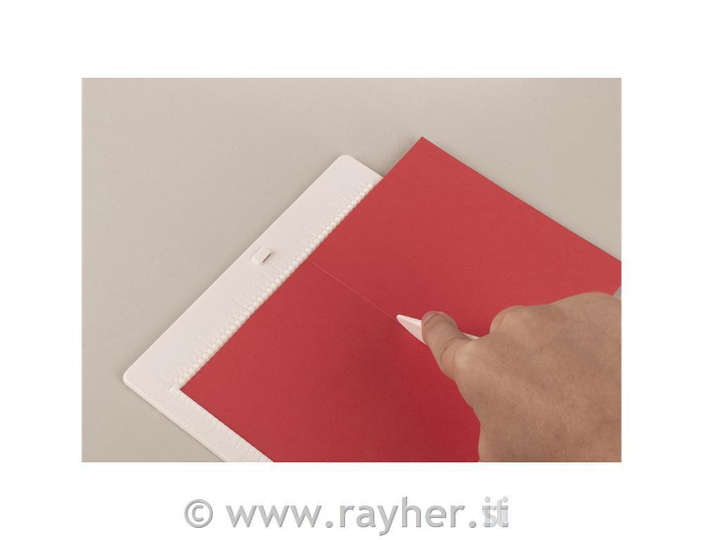 Mini scoring board, multi-purpose, 18x14cm, corner punch+bone folder