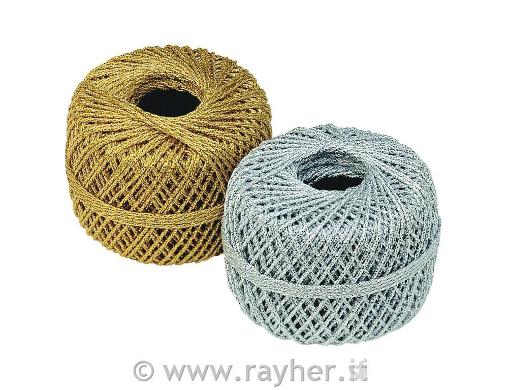 Cord, 0,8 mm, gold, ball 20 m