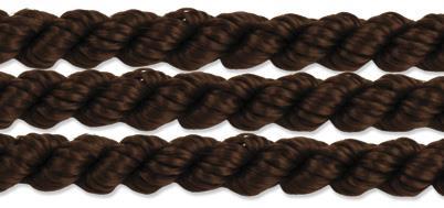Trak dekorativni, temno rjav, 2 mm, 1m