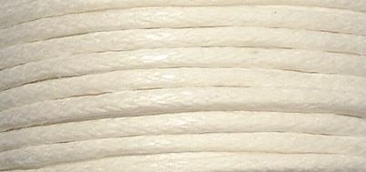 Cordoncino cotone.cerato1mm, cart. 20mbianco