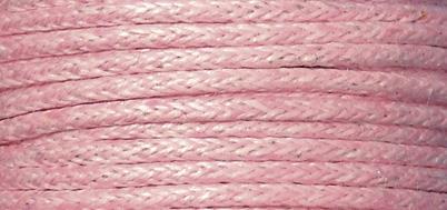 Cordoncino cotone.cerato1mm, cart. 20mrosa
