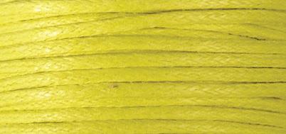 Vrvica bombažna, povoščena, rumena, 1 mm, 20 m