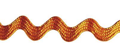 Trak cik-cak, oranžen, 3,4 mm, 1m