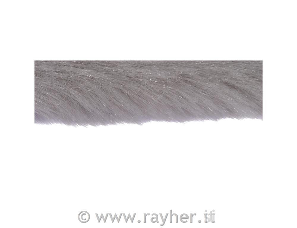 Stoffa peluche, grigio chiaro, 51x43cm,285g/m2, bus.blis. 1pz