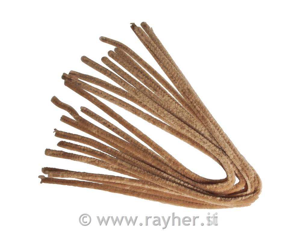 Chenille wire, beige, 0,9x50cm, tab-bag