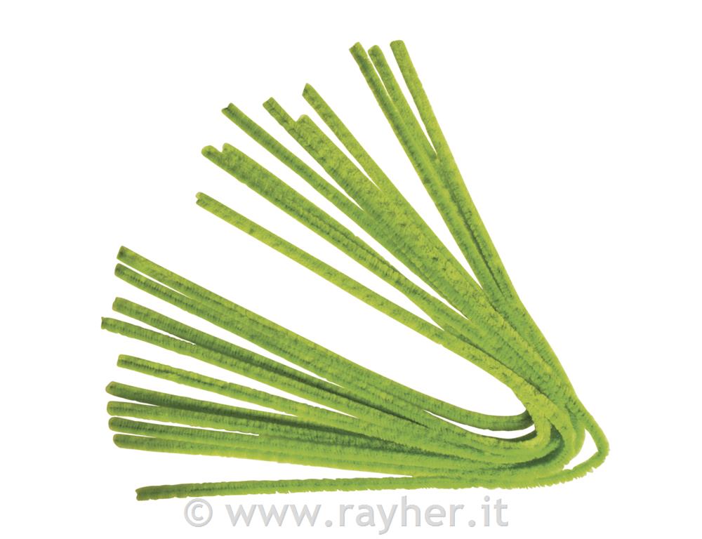 Ciniglia50cm, spessore 9mm, bus.blis. 10pzverde chiaro