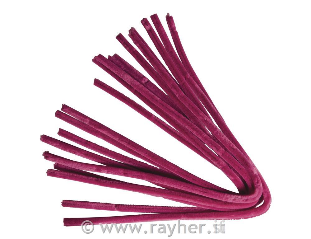 Kosmate žičke, 50 cm, roza, 10 kom., debelina 9 mm