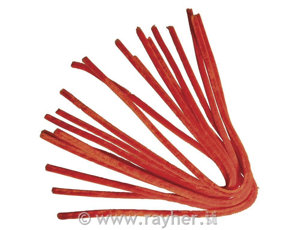 Kosmate žičke, 50 cm, oranžne, 10 kom., debelina 9 mm