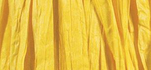 Raffia rayon, mat, yellow, hank 20 m