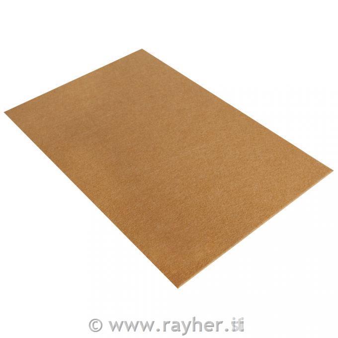 Felt cuts, 0,8-1 mm, medium brown, 20x30