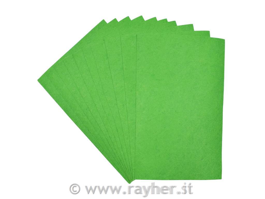 Felt cuts, 0,8-1 mm, may-green, 20x30 cm