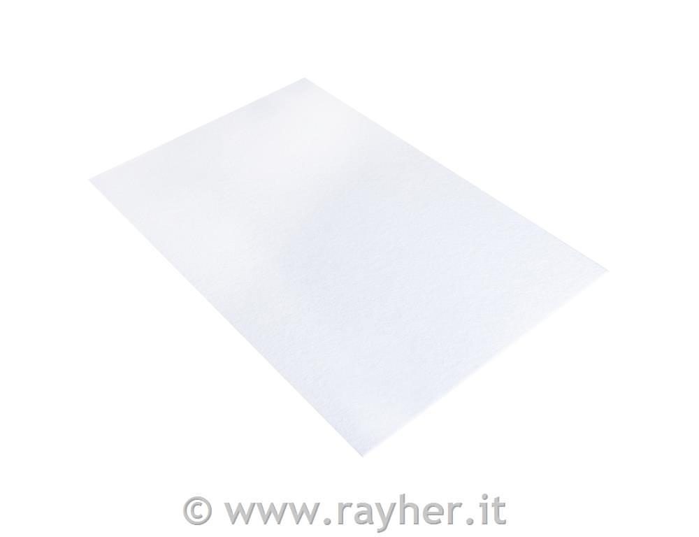 Filc tkanina, 4 mm, bel, 30x45 cm