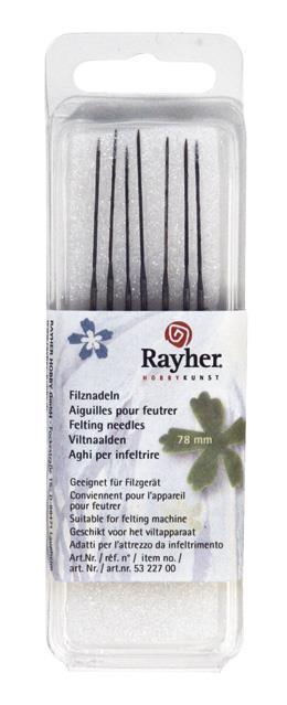 Igle za filcanje, set 7 kom., 78 mm, za art.št. 53-227-00