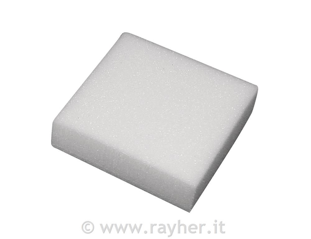 Base di gommapiumaper infeltrire, busta 1 pz75x75x20 mm