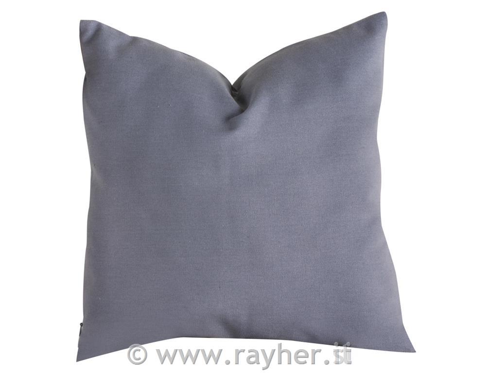 Pillowcase with zipper, grey, 40x40cm, 330g/m2, tab-bag 1pc