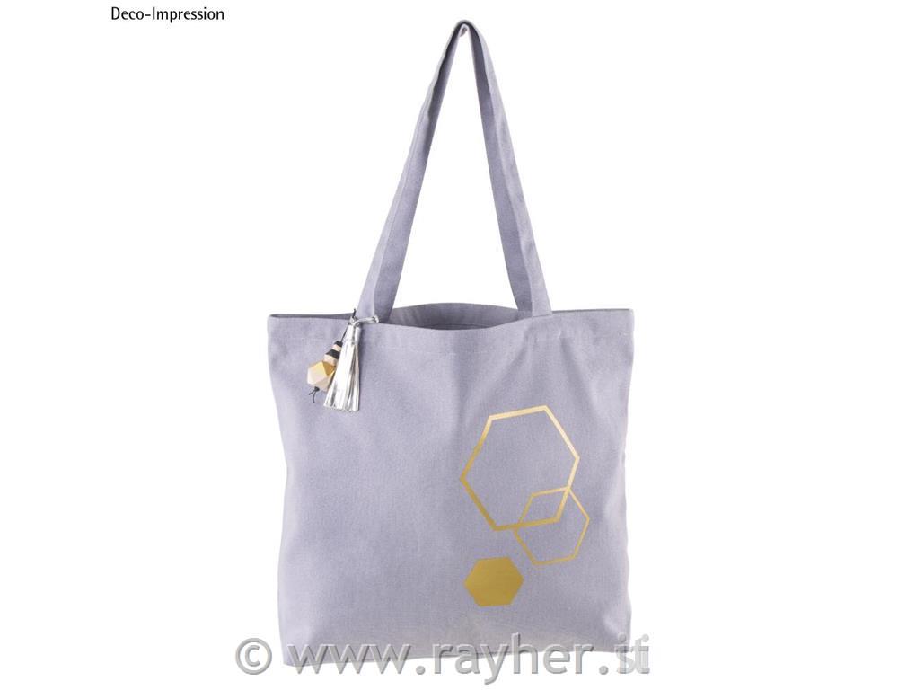 Nakupovalna vrečka, siva, 46x35cm, 330g/m2