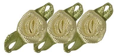 Rosellina su fiocco, 10 mm osu cart., busta 20 pzcrema