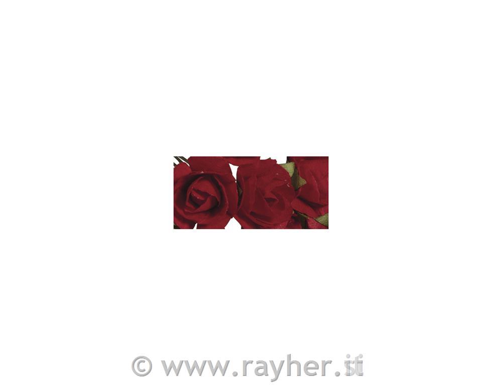 Vrtnice iz papirja, 15mm , 12 kosov, rdeče