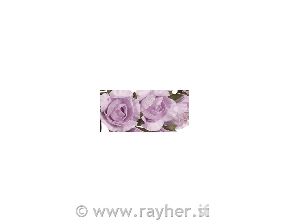 Vrtnice iz papirja, 15mm , 12 kosov, vijolične