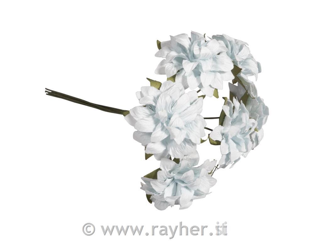 Anemone iz papirja, 30mm, 6 kosov, modre