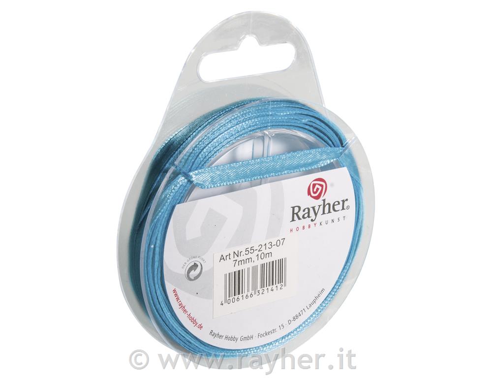 Trak saten, turkizen, 7mm, 10m