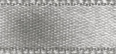 Satin ribbon, silver, 7mm, t-roll 10m