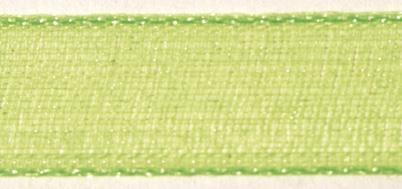 Nastro organza3mm, rot. 10mverde