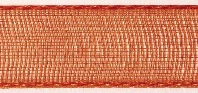 Nastro organza3mm, rot. 10marancio