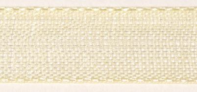 Trak organza, bež, 7mm, 10m