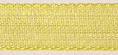 Trak organza, rumen, 7mm, 10m
