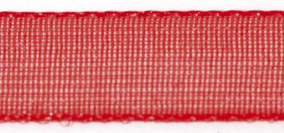 nastro organza, 15 mmbusta rotolo 10 mrosso