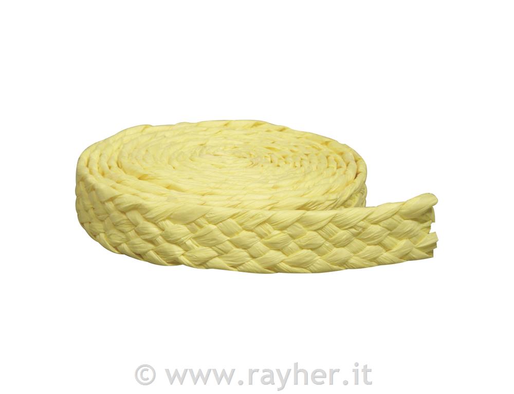 Paper Ribbon plaited, lemon