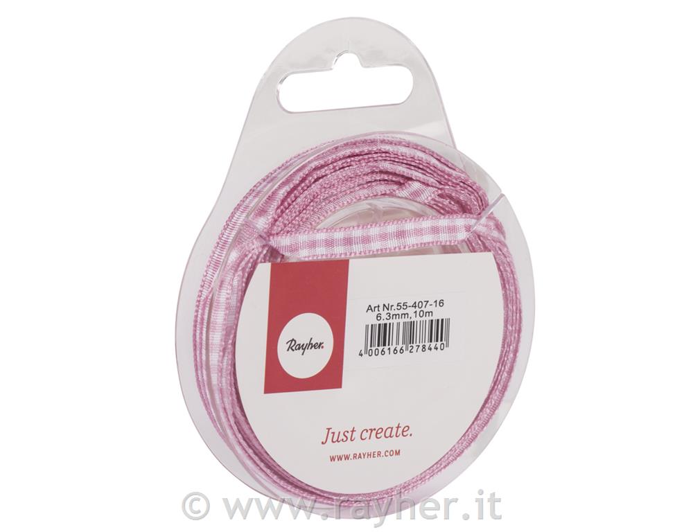 Trak karo, svetlo roza, 6mm, 10m