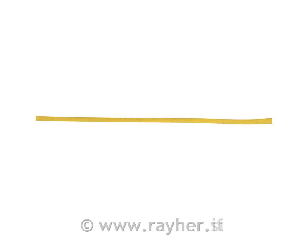 Trak dekorativni filc + karo, rumen, 4mm,1m