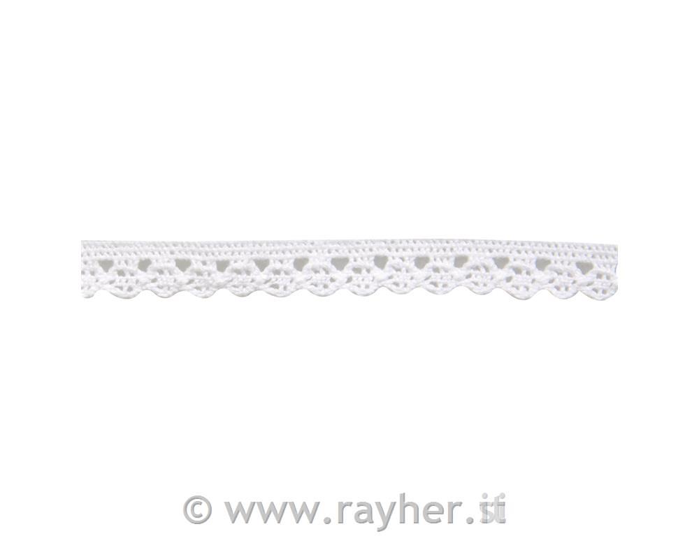 Čipka obroba "Amanda", bela, 1 cm, 3 m
