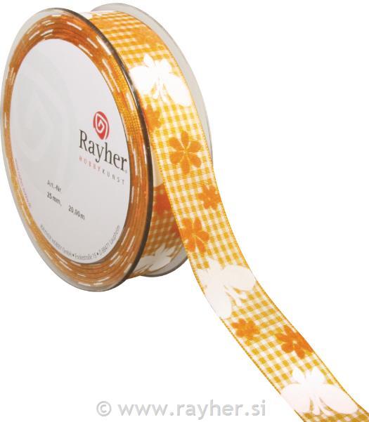 Trak karo, poletni dan, koruzno rumen, 22 mm, 1m