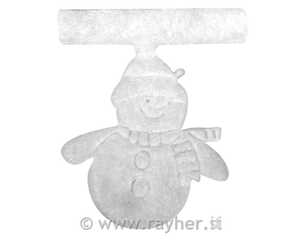 Trak: Snežaki, bel, 3cm, 1m