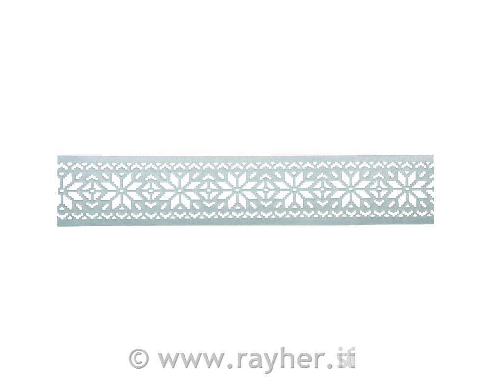 Filc bordura: Zvedze, sv.modra, 6cm, 1m