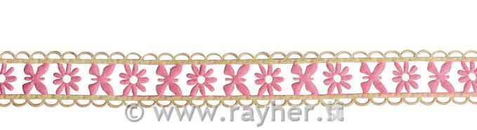 Trak okrasni, bordura pomlad, roza, 1m