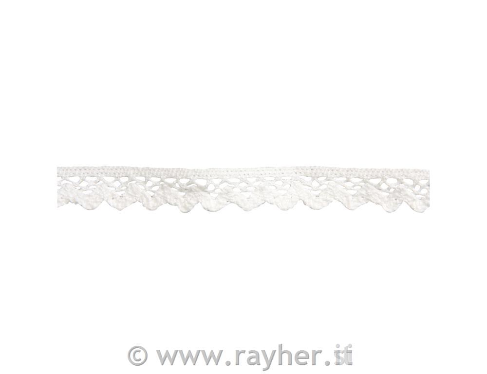 Cotton- Border "Jasmina", white, 1cm, tab-wooden card 3m