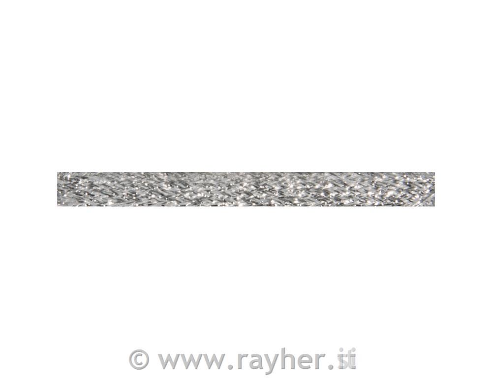 Nastro glitter5mm, rotolo blis. 10margento