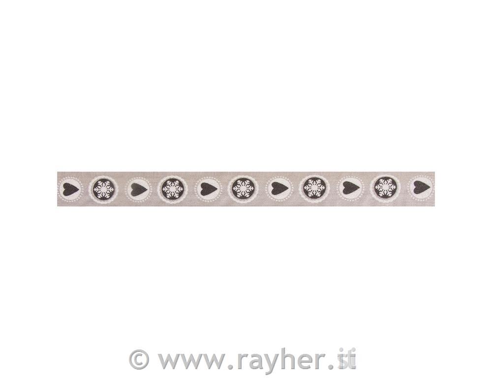 Trak dekorativni, Pretty Winter, 25mm, metraža,