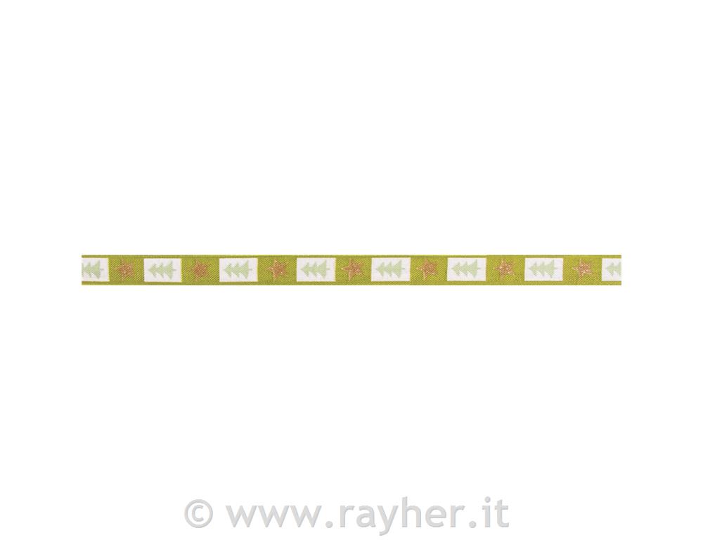 Trak dekorativni, Xmas Tree, zelen,15mm, metr.,